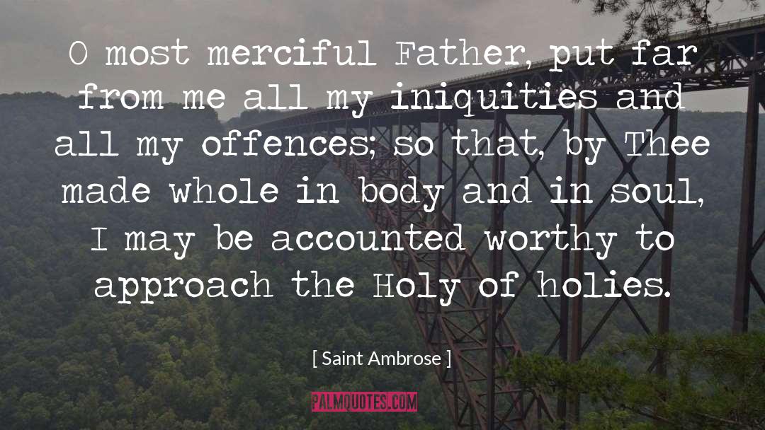 Offences quotes by Saint Ambrose