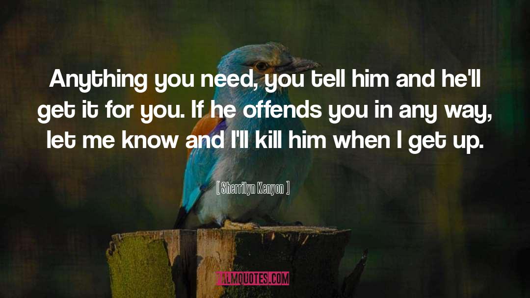 Offends quotes by Sherrilyn Kenyon
