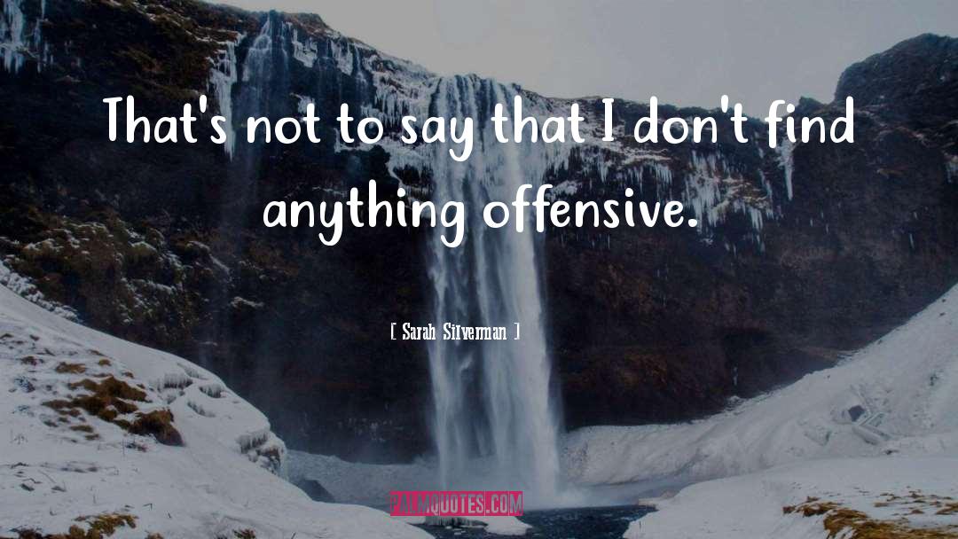 Offensive quotes by Sarah Silverman