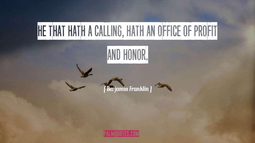 Office quotes by Benjamin Franklin