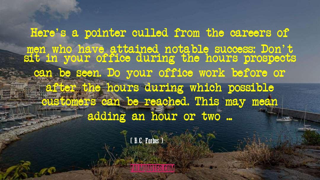 Office Work quotes by B.C. Forbes
