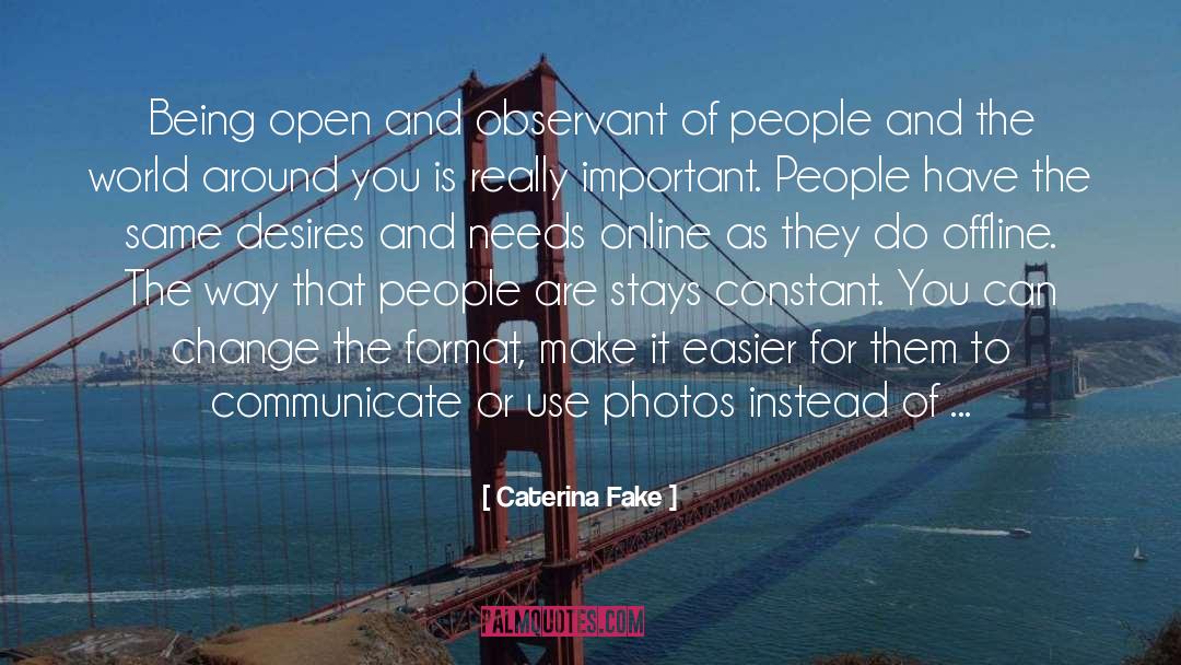 Offline quotes by Caterina Fake