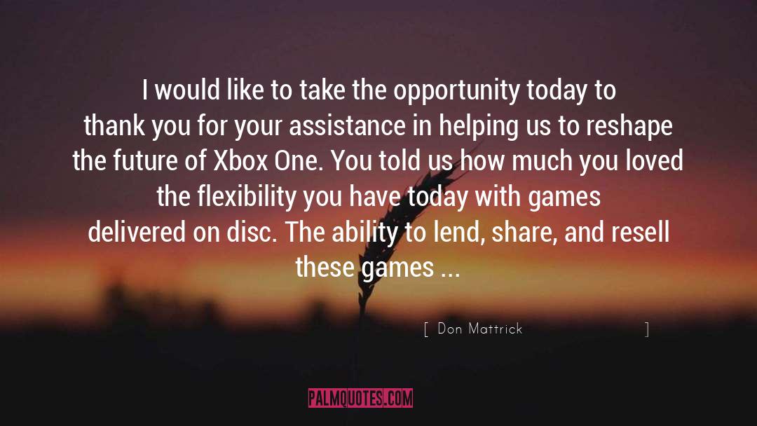 Offline quotes by Don Mattrick