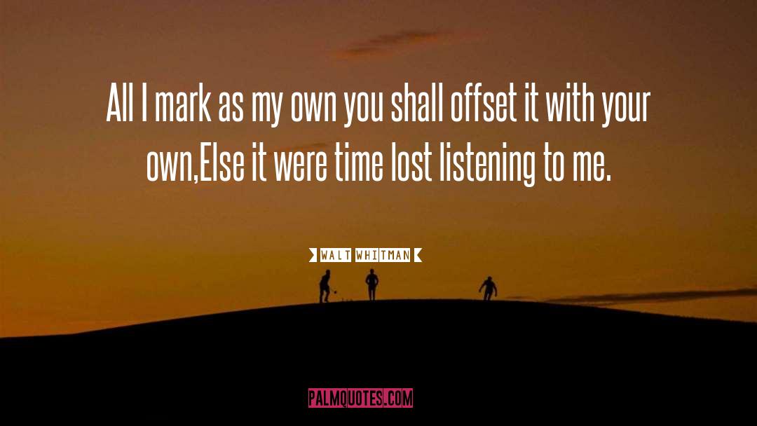 Offset quotes by Walt Whitman