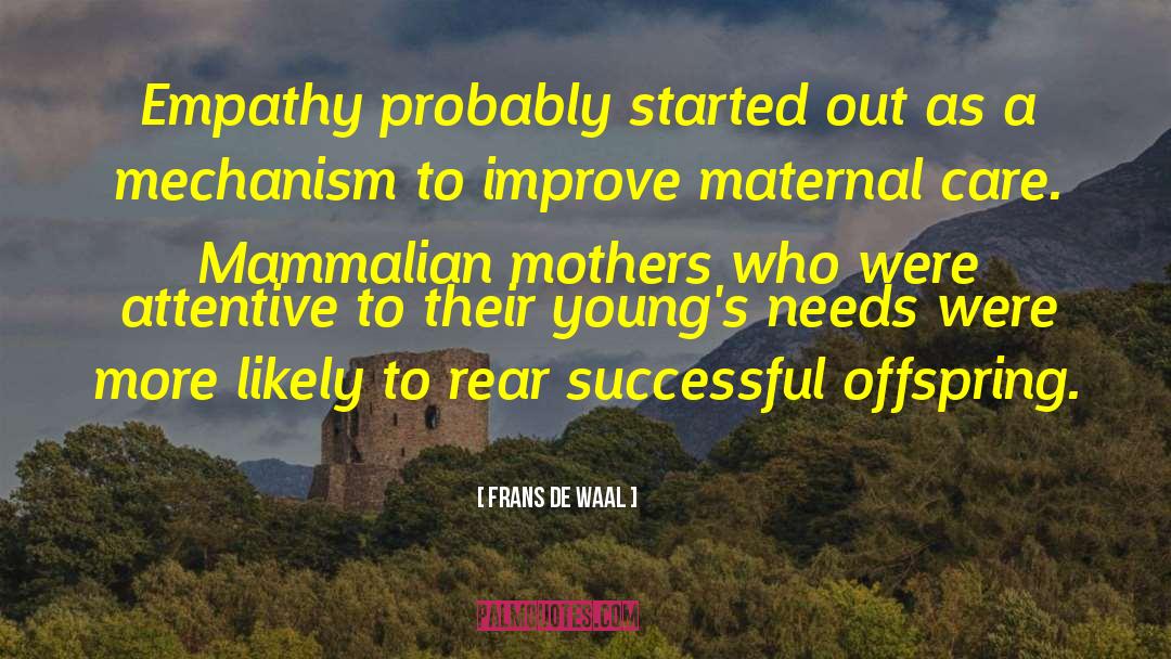 Offspring quotes by Frans De Waal