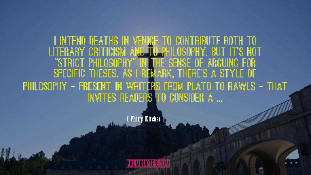 Ognissanti Venice quotes by Philip Kitcher