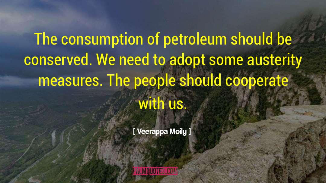 Oil Consumption quotes by Veerappa Moily
