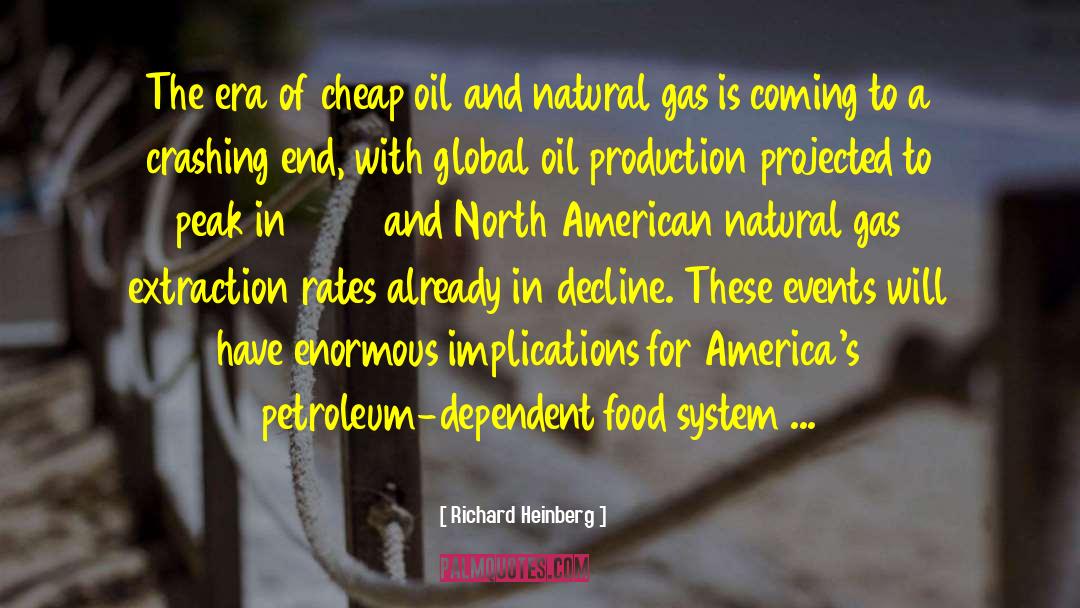 Oil Production quotes by Richard Heinberg