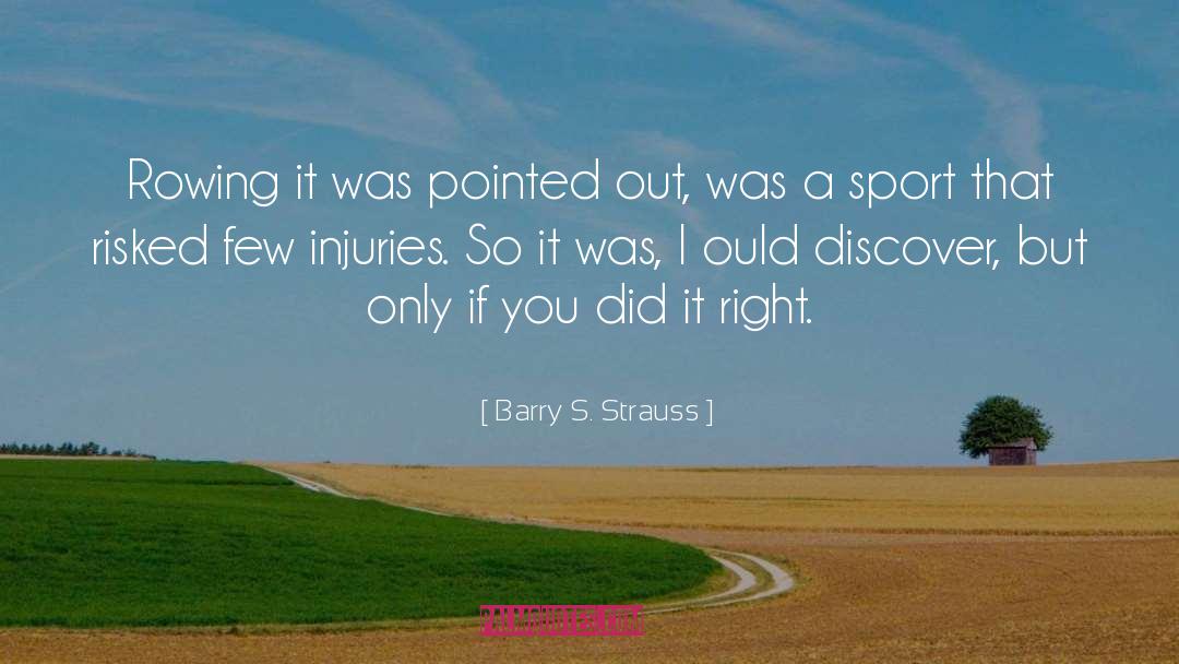 Olayn Sport quotes by Barry S. Strauss