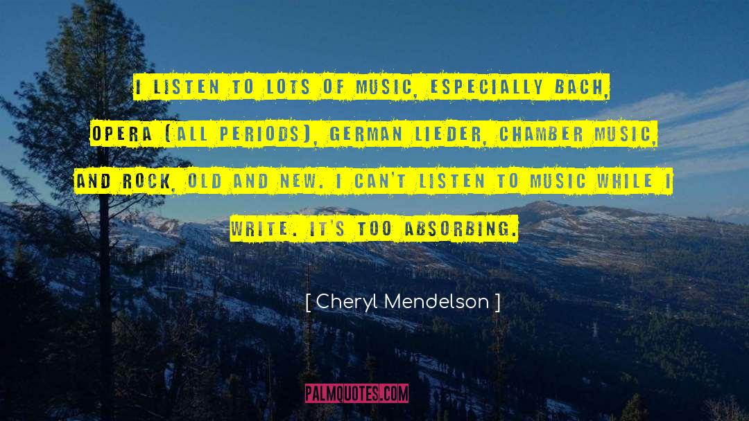 Old And New quotes by Cheryl Mendelson