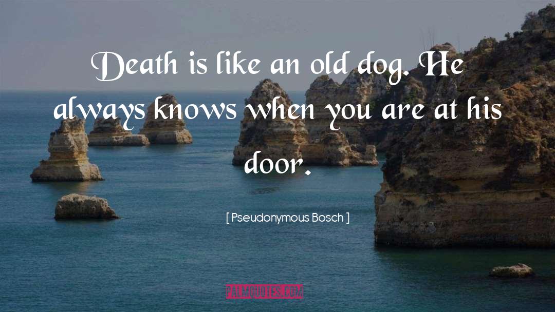 Old Dog quotes by Pseudonymous Bosch