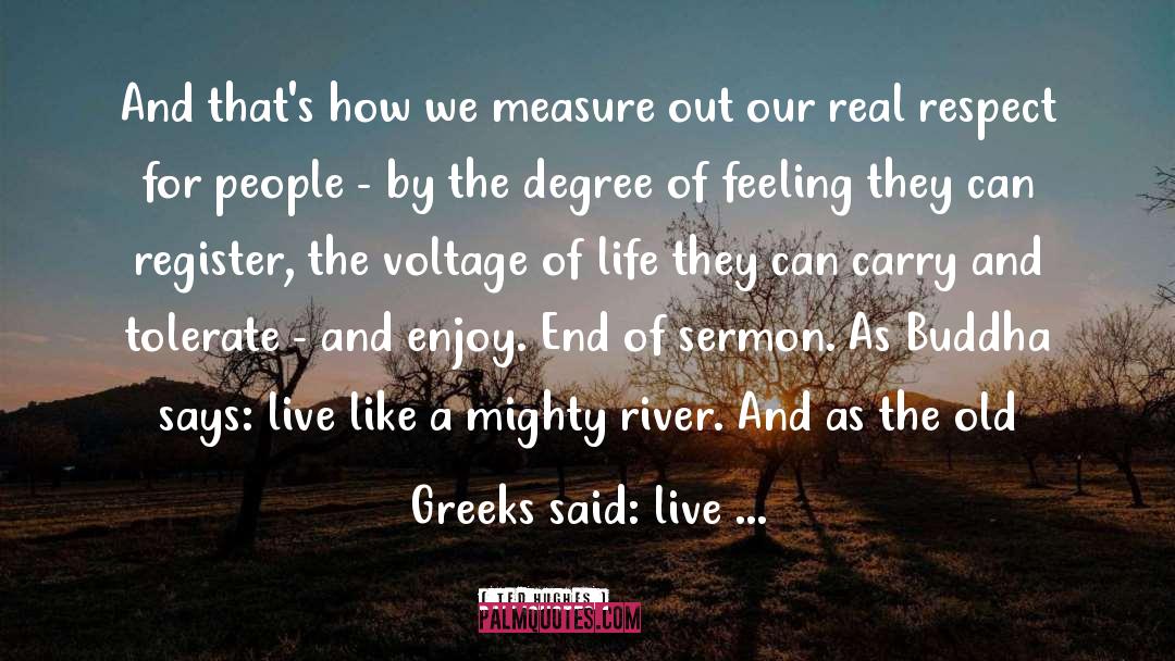 Old Greek quotes by Ted Hughes