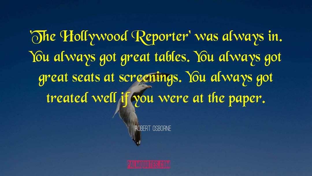 Old Hollywood quotes by Robert Osborne