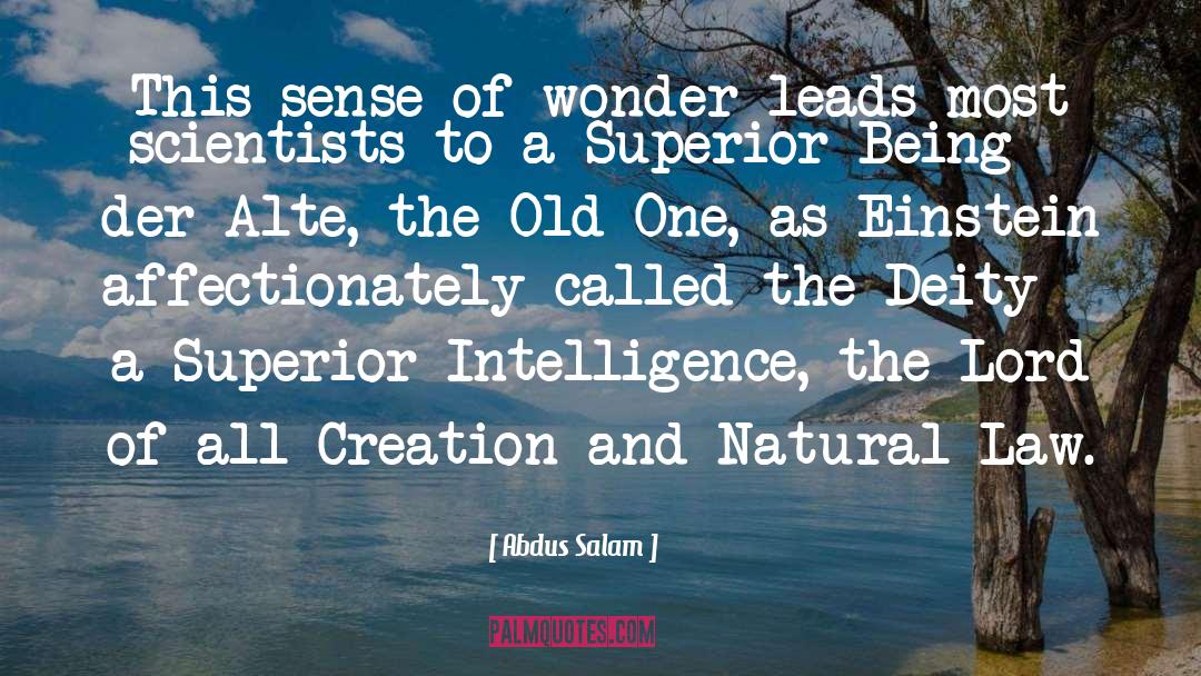 Old One quotes by Abdus Salam
