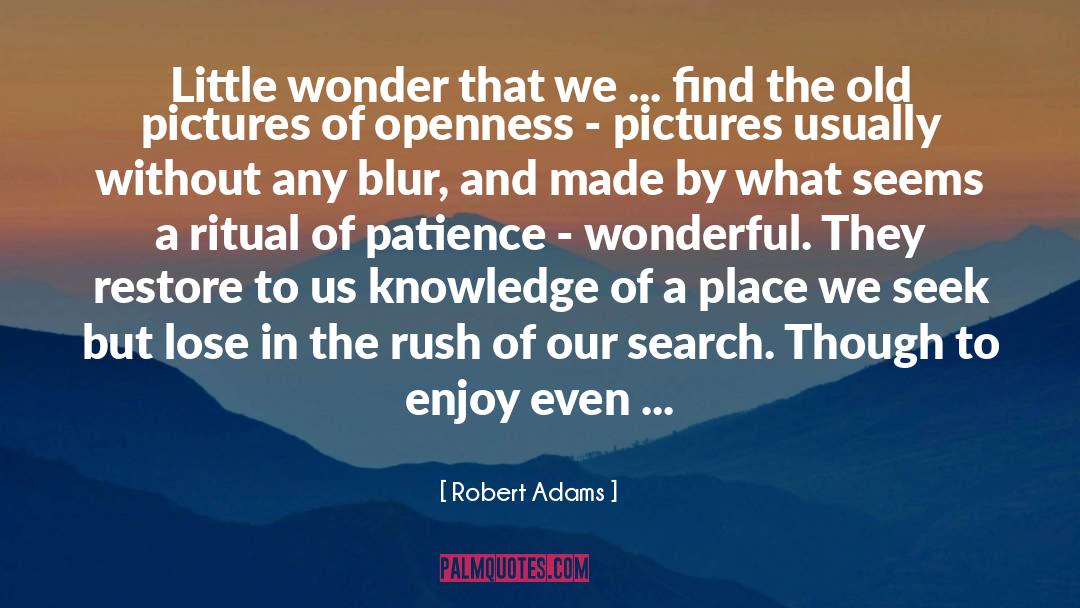 Old Picture quotes by Robert Adams