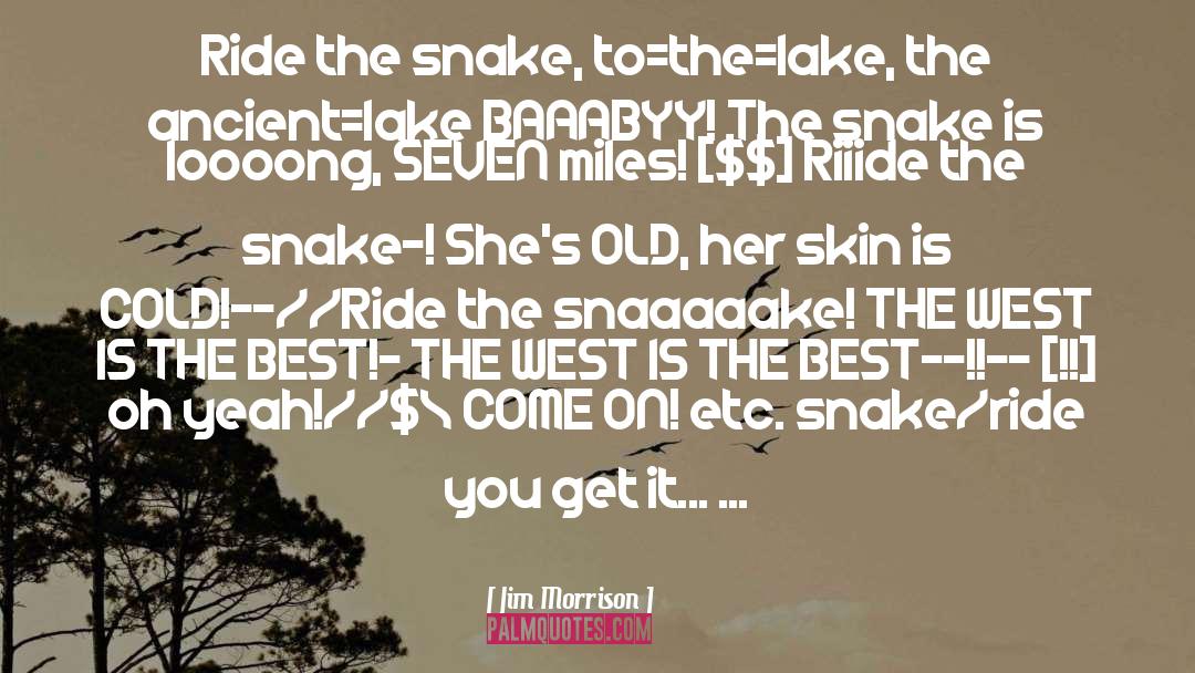 Old Snake quotes by Jim Morrison