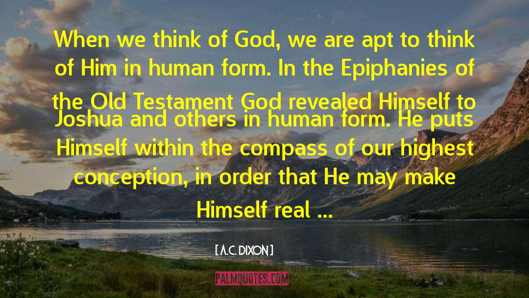 Old Testament God quotes by A.C. Dixon