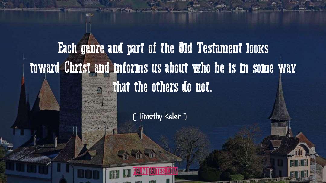 Old Testament God quotes by Timothy Keller
