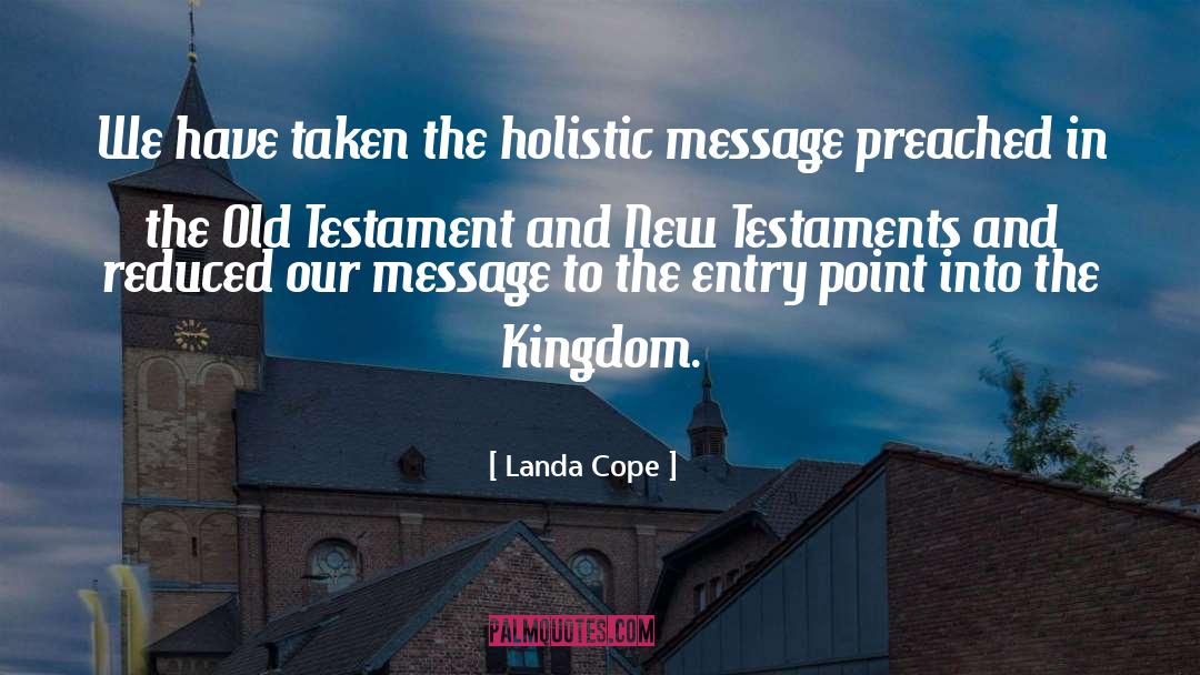Old Testament God quotes by Landa Cope