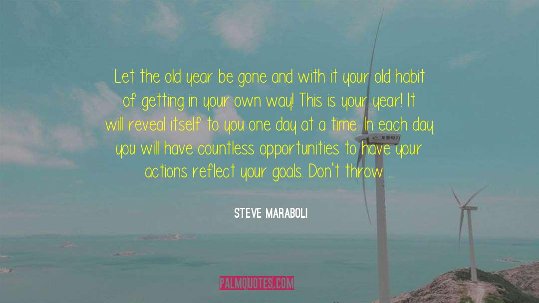 Old Year quotes by Steve Maraboli