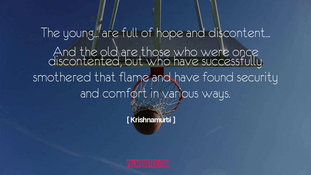 Old Young quotes by Krishnamurti