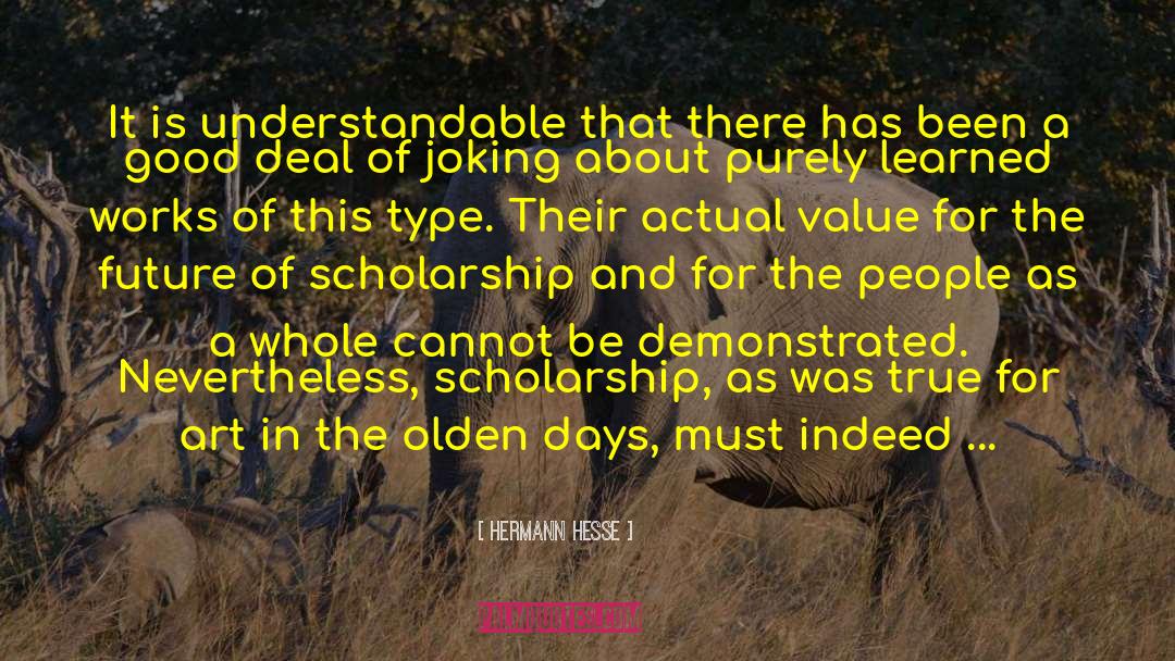 Olden Days quotes by Hermann Hesse