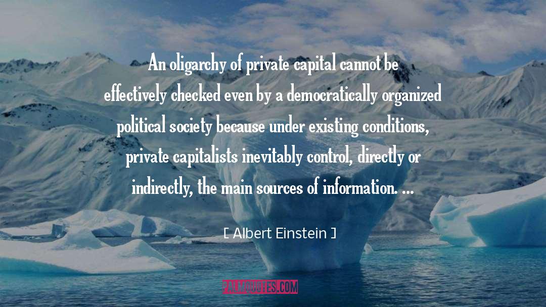 Oligarchy quotes by Albert Einstein