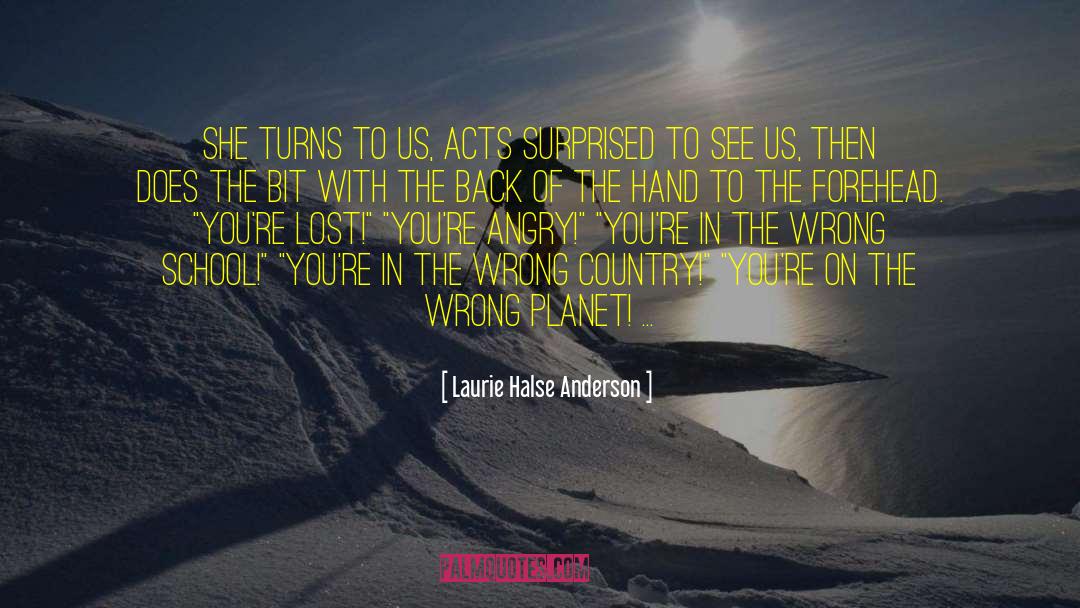 Olignys Country quotes by Laurie Halse Anderson