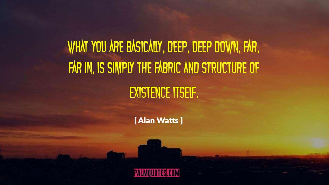 Olivades Fabric quotes by Alan Watts