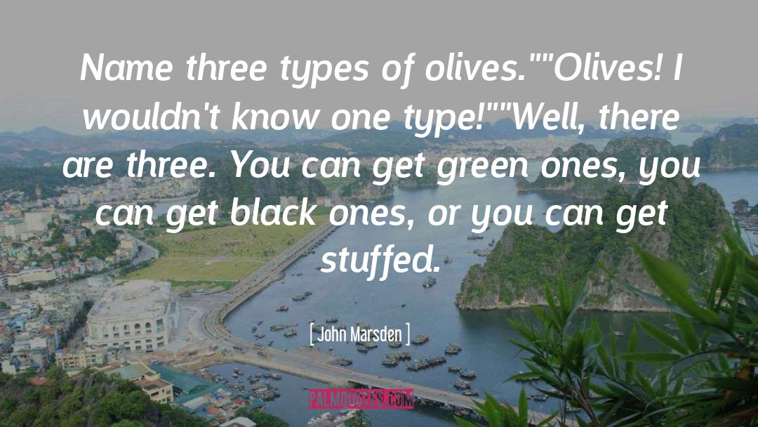 Olives quotes by John Marsden