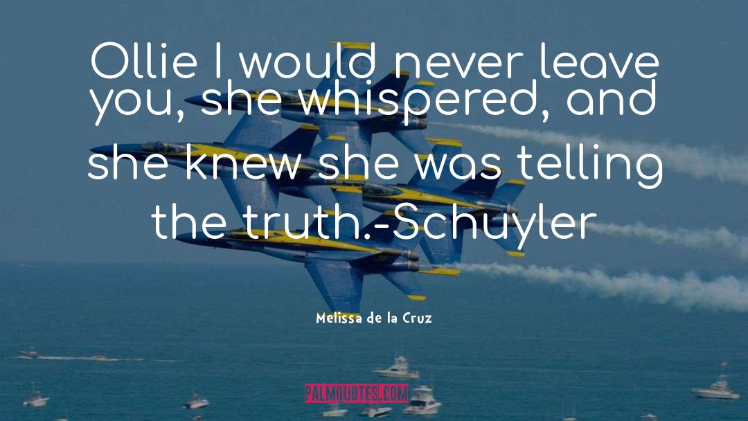 Ollie quotes by Melissa De La Cruz