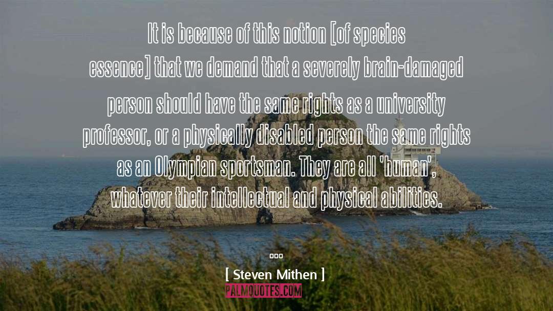 Olympian quotes by Steven Mithen
