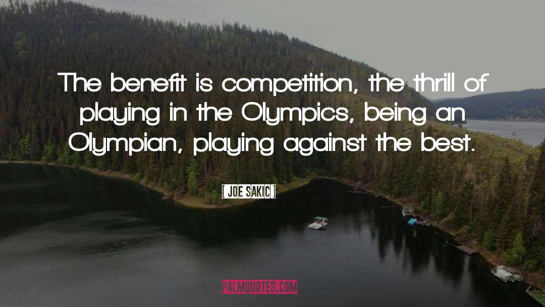 Olympian quotes by Joe Sakic