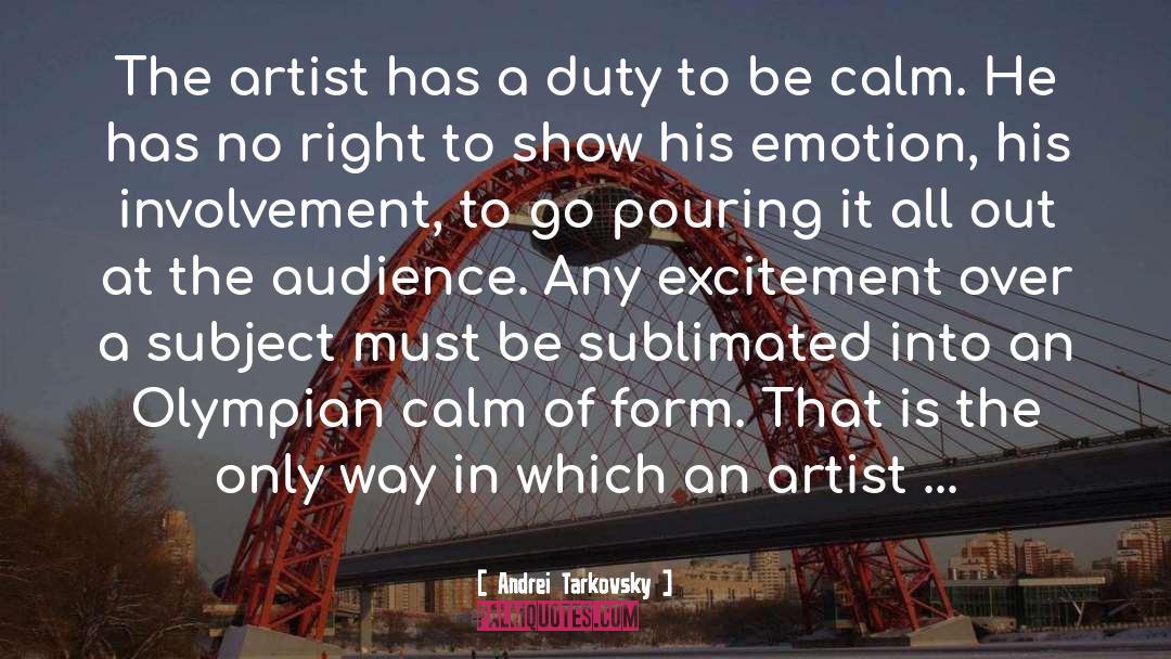 Olympian quotes by Andrei Tarkovsky