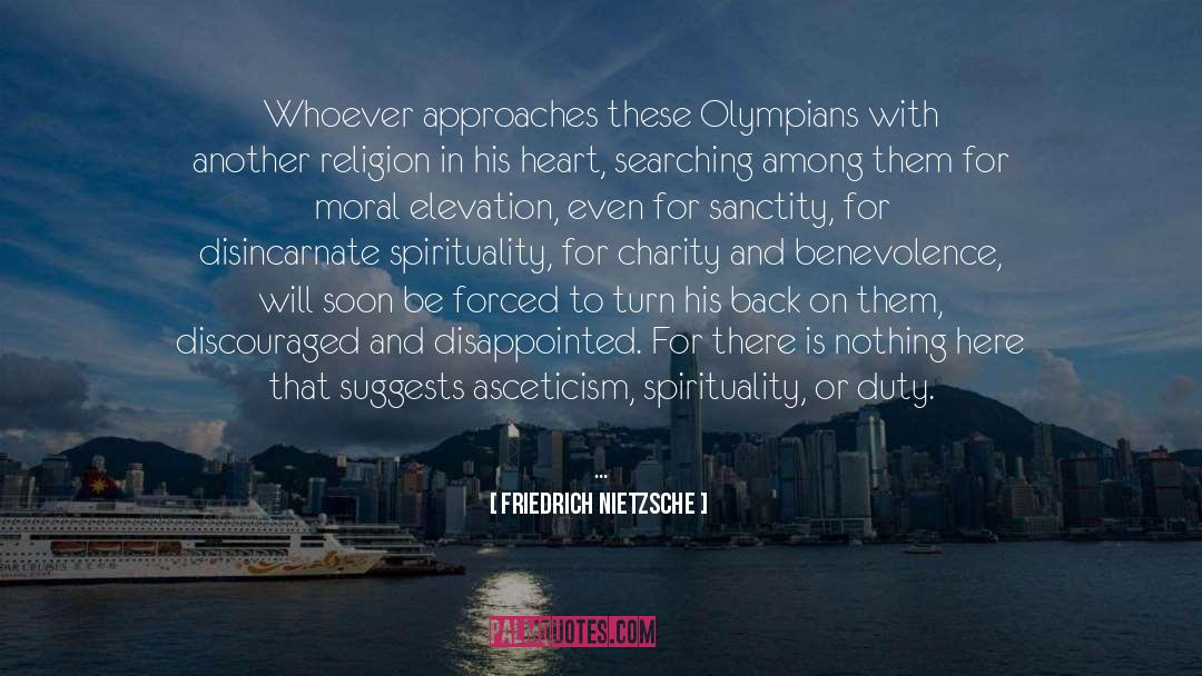Olympians quotes by Friedrich Nietzsche