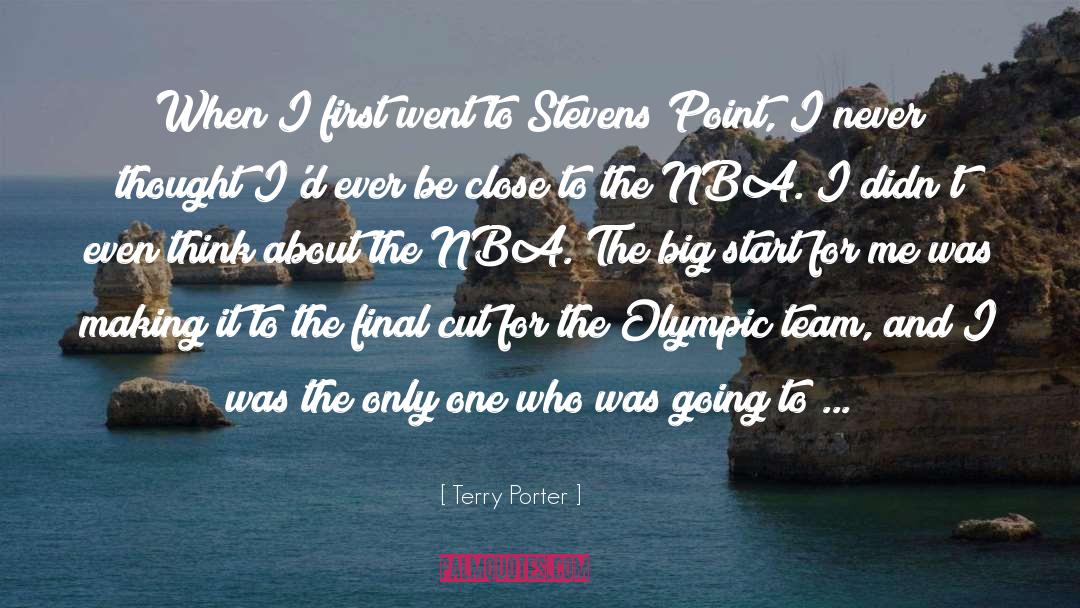 Olympic Athlete quotes by Terry Porter