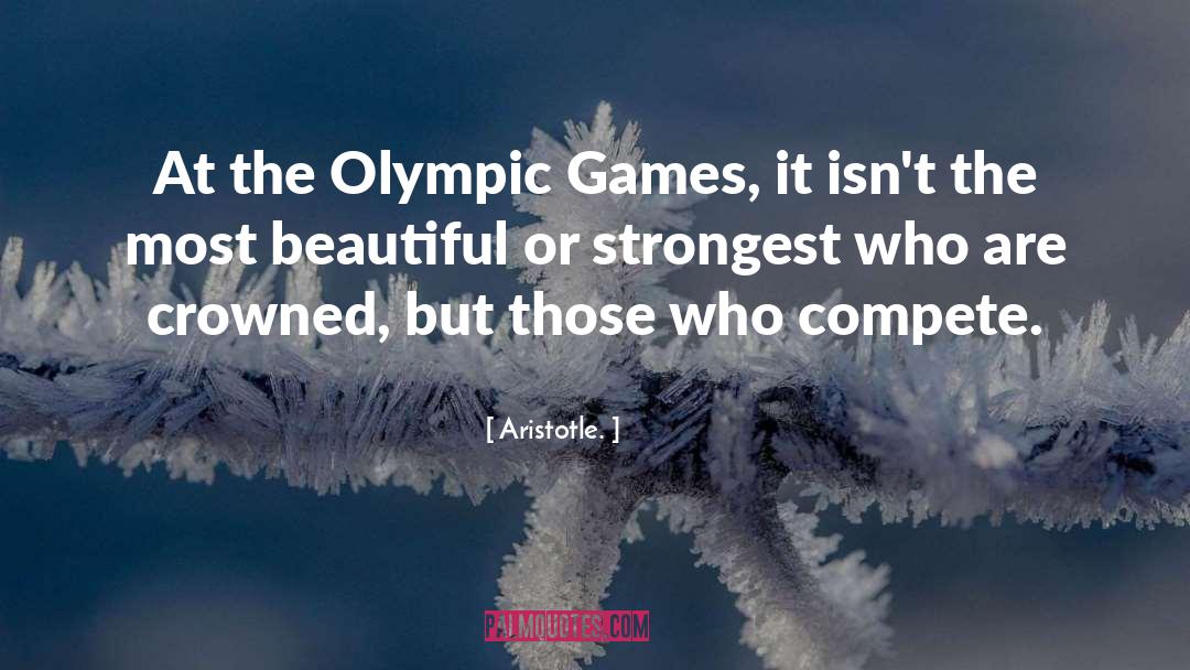 Olympic Games quotes by Aristotle.