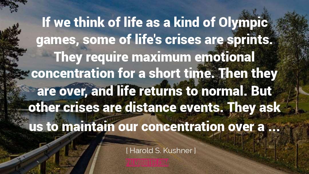 Olympic Medals quotes by Harold S. Kushner