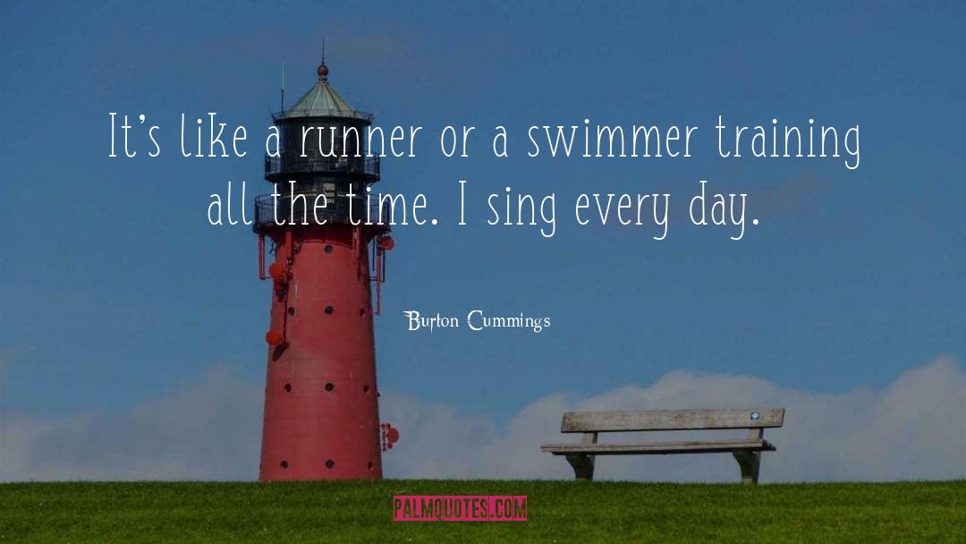 Olympic Swimmer quotes by Burton Cummings