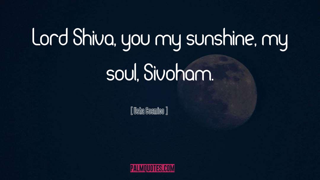 Om Shiva quotes by Usha Cosmico