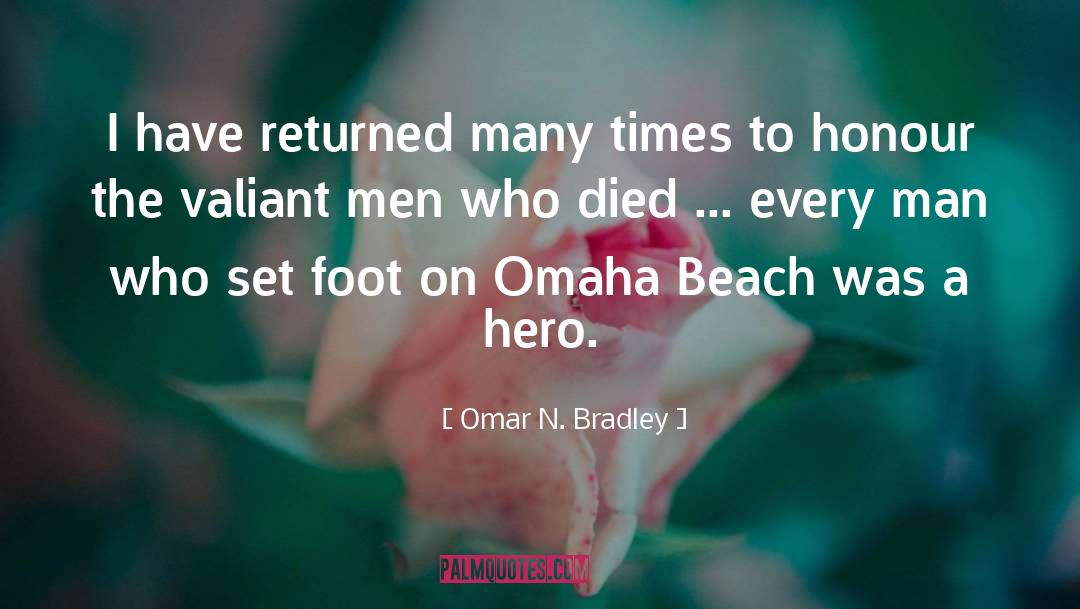 Omaha Beach quotes by Omar N. Bradley