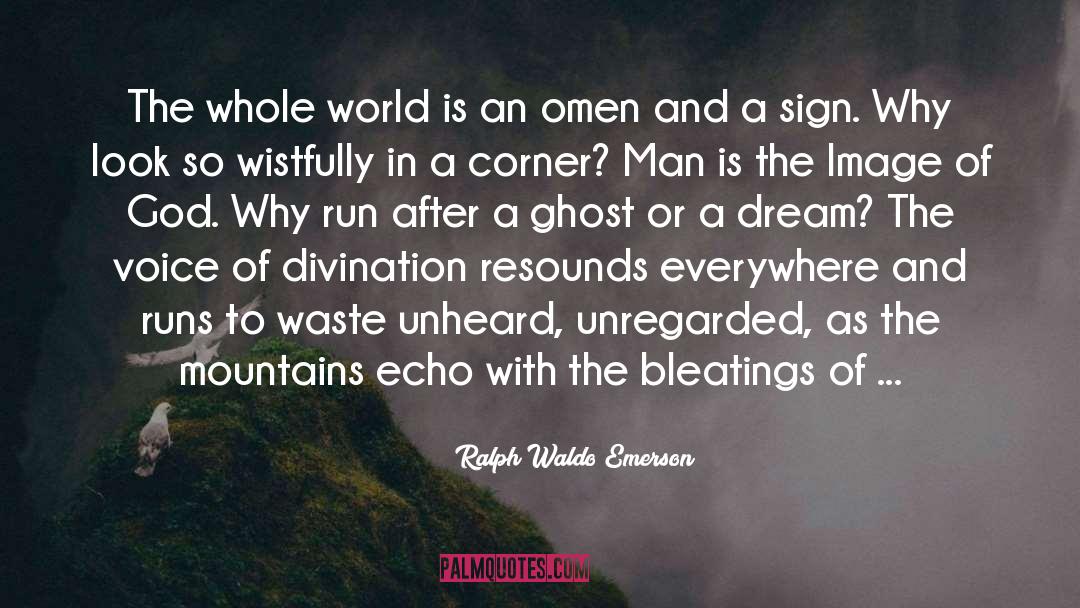 Omen quotes by Ralph Waldo Emerson