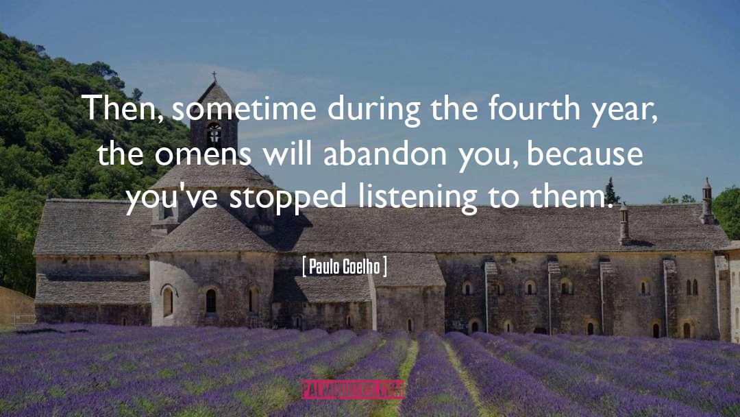 Omens quotes by Paulo Coelho