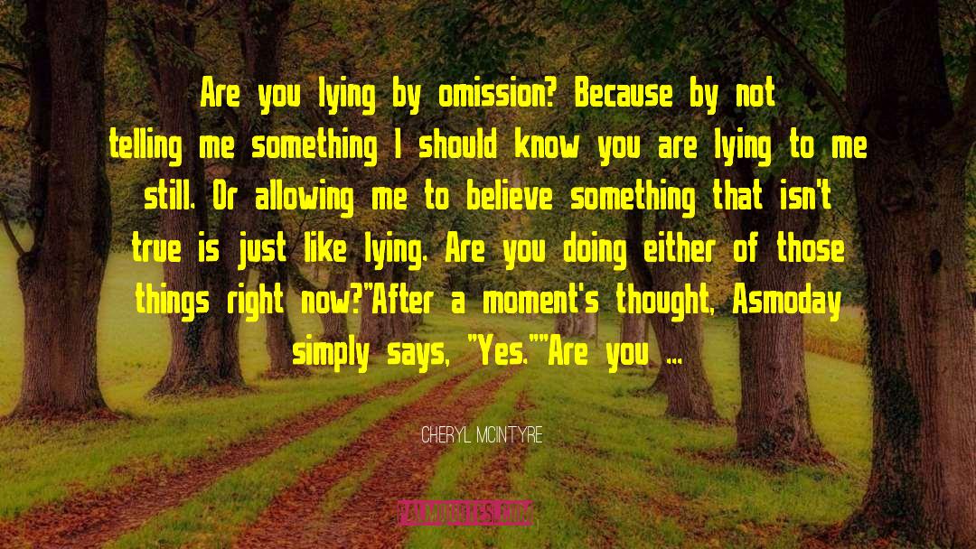 Omission quotes by Cheryl McIntyre