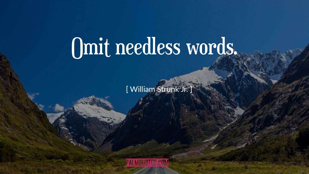 Omit quotes by William Strunk Jr.