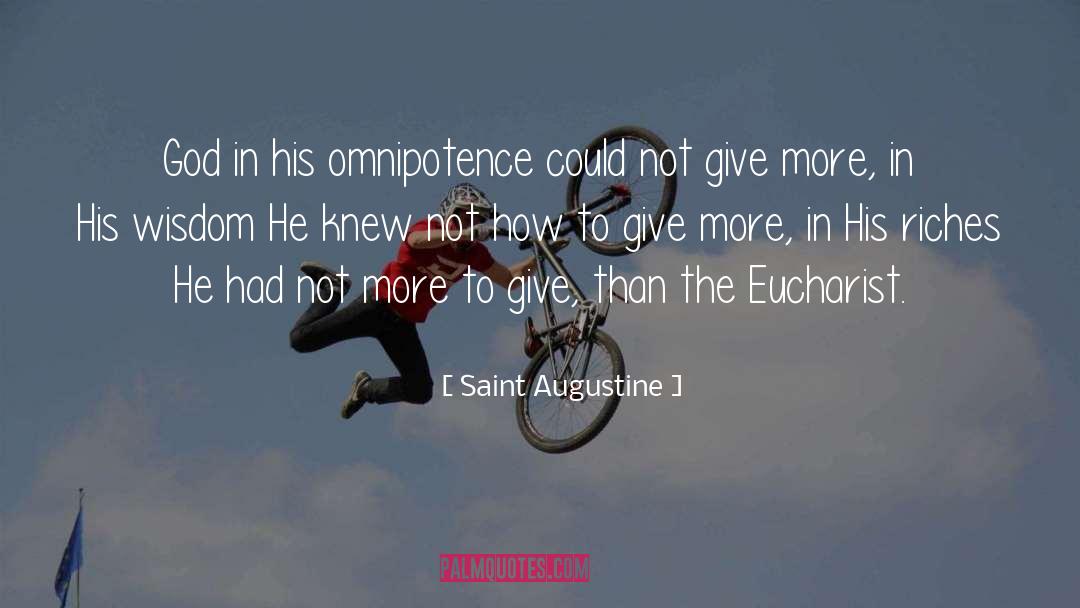 Omnipotence quotes by Saint Augustine