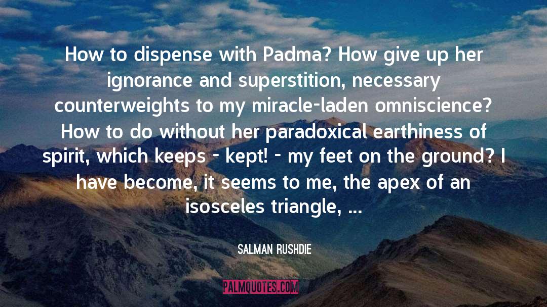 Omniscience quotes by Salman Rushdie