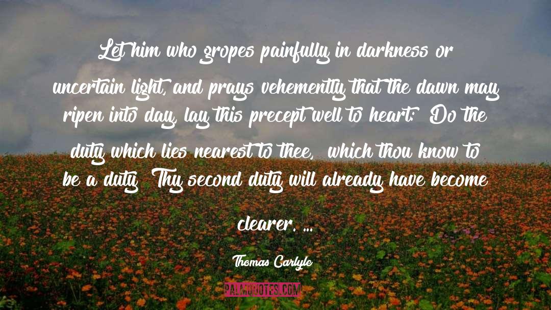 On Duty quotes by Thomas Carlyle