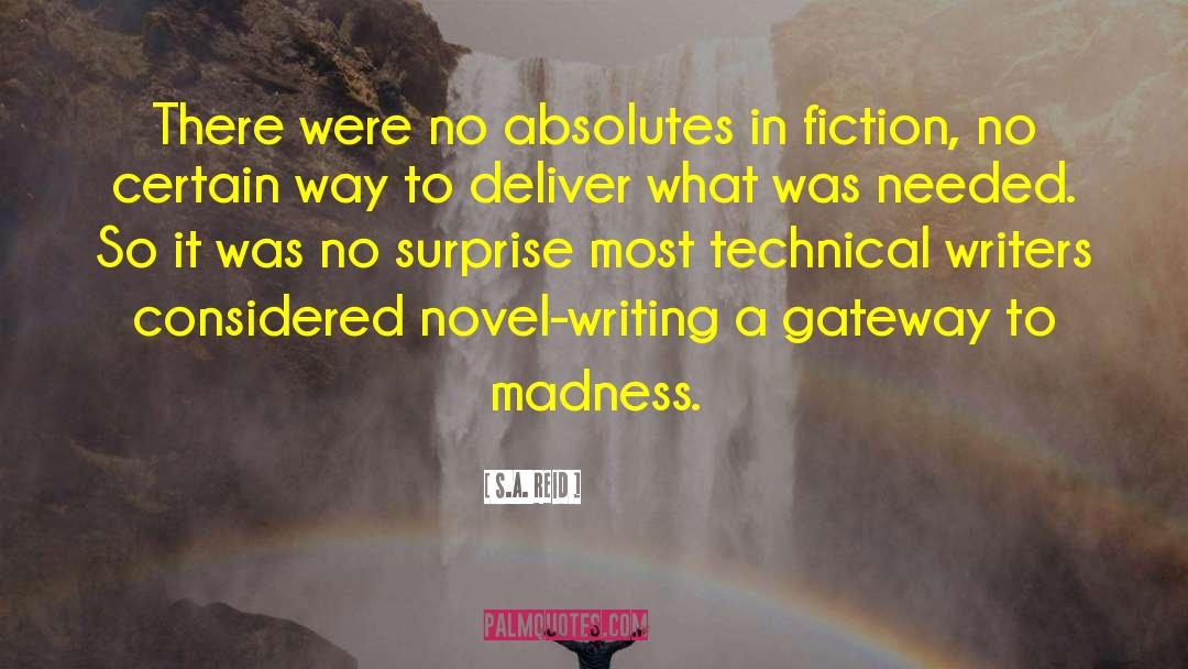 On Fiction quotes by S.A. Reid