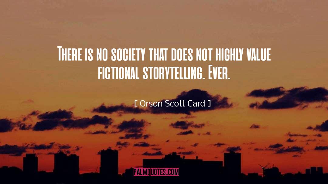 On Fiction quotes by Orson Scott Card